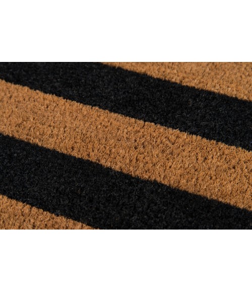 Park Area Rug Momeni Park Area Rug PAR-2 Stripe Black 1'6 X 2'6