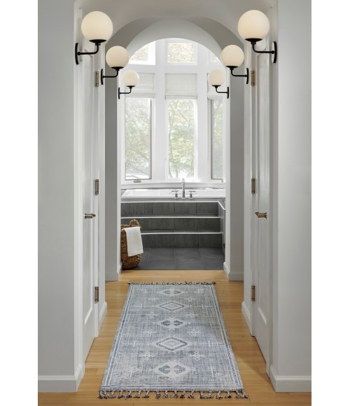 Momeni Rabat Blue Rug RBT-2 2 ft. 7 in. X 7 ft. 10 in. Rect. Momeni Rabat Blue RBT-2 2 ft. 7 in. X 7 ft. 10 in. Rect. Rug