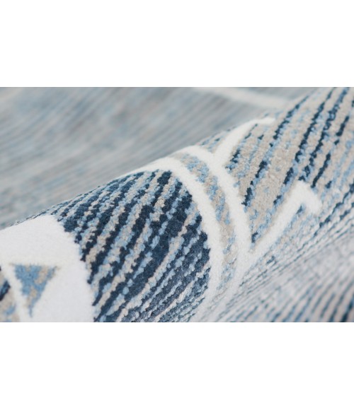 Momeni Rabat Blue Rug RBT-2 2 ft. 7 in. X 7 ft. 10 in. Rect. Momeni Rabat Blue RBT-2 2 ft. 7 in. X 7 ft. 10 in. Rect. Rug