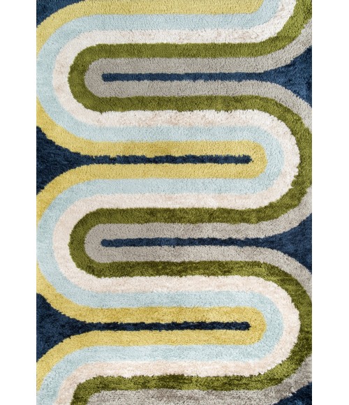 Momeni Retro Area Rug RET-2 Retro Wave Multi 3'6 X 5'6