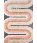 Momeni Retro Area Rug RET-2 Retro Wave Multi 2'3 X 7'6 Runner