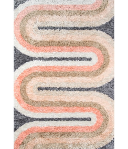 Momeni Retro Area Rug RET-2 Retro Wave Multi 2'3 X 7'6 Runner
