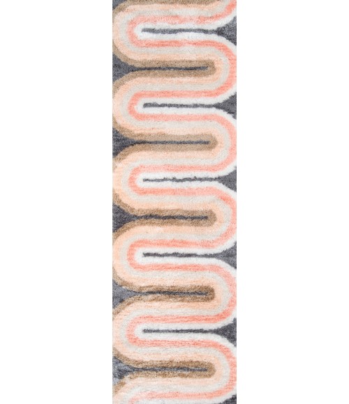 Momeni Retro Area Rug RET-2 Retro Wave Multi 2'3 X 7'6 Runner