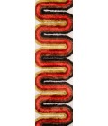 Momeni Retro Area Rug RET-2 Retro Wave Red 2'3 X 7'6 Runner