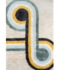 Momeni Retro Area Rug RET-3 Bullseye Blue 3'6 X 5'6