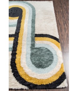 Momeni Novogratz Retro Ret-3 Blue Area Rug 3 ft. 6 in. X 5 ft. 6 in. Rectangle