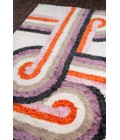 Momeni Retro Area Rug RET-5 Turnstyle Lavender 7'6 X 9'6