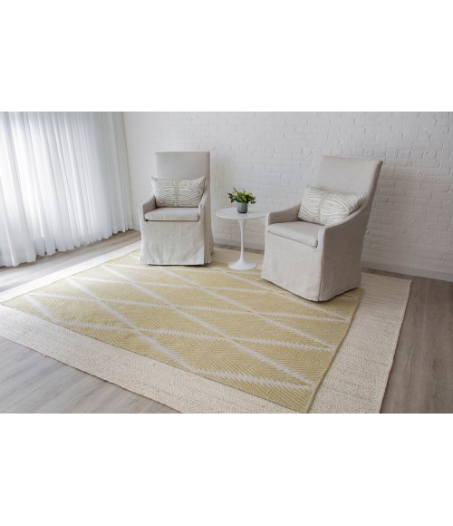 Momeni River Area Rug RIV-1 Beacon Citron 2'3 X 8' Runner