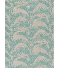 Momeni Riviera RV-01 Aqua 2 ft. 7 in. X 7 ft. 6 in. Runner Rug