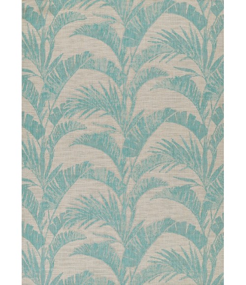 Momeni Riviera RV-01 Aqua 2 ft. 7 in. X 7 ft. 6 in. Runner Rug