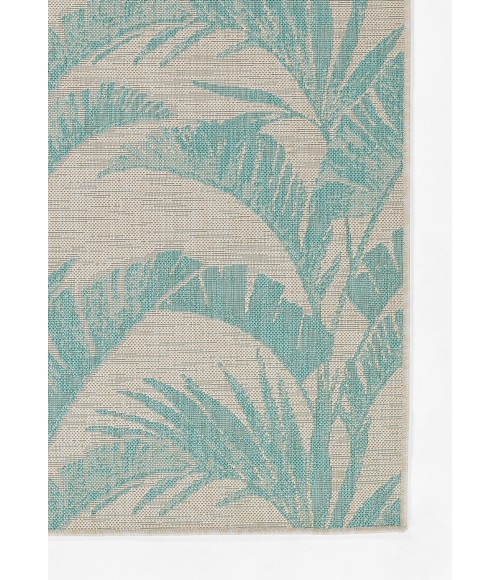 Momeni Riviera RV-01 Aqua 2 ft. 7 in. X 7 ft. 6 in. Runner Rug
