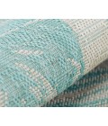 Momeni Riviera RV-01 Aqua 2 ft. 7 in. X 7 ft. 6 in. Runner Rug