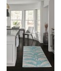 Momeni Riviera RV-01 Aqua 2 ft. 7 in. X 7 ft. 6 in. Runner Rug