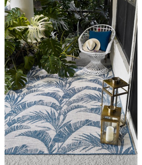 Momeni Riviera Blue RV-01 5 ft. 3 in. X 7 ft. Rect. Rug