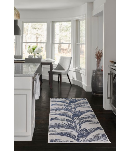 Momeni Riviera Blue RV-01 5 ft. 3 in. X 7 ft. Rect. Rug