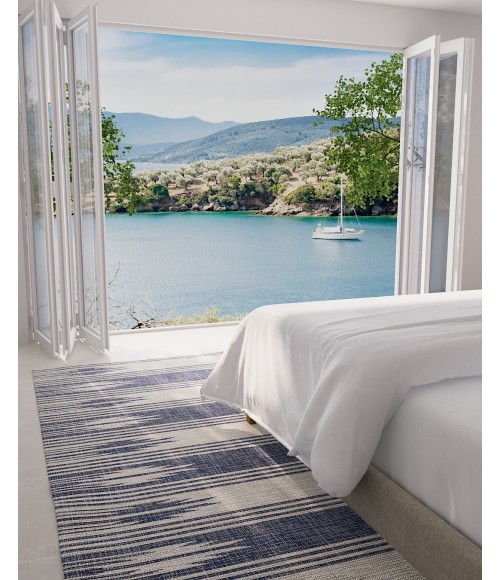 Momeni Riviera Blue RV-07 9 ft. X 12 ft. Rect. Rug