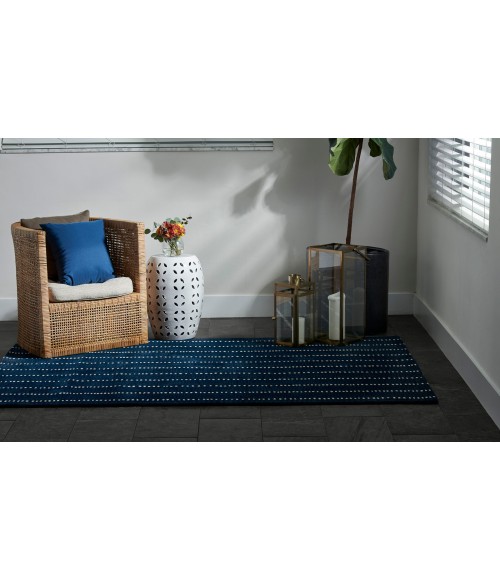 Momeni Simba Area Rug SIM-1 Navy 2'6 X 8' Runner