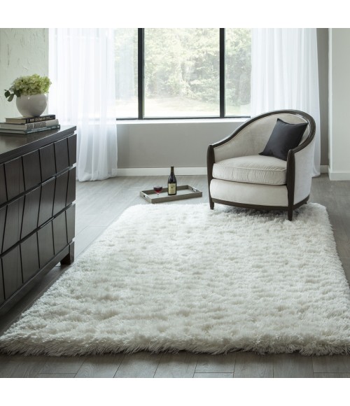 Momeni Snow Shag White SS-01 5 ft. X 7 ft. Rect. Rug