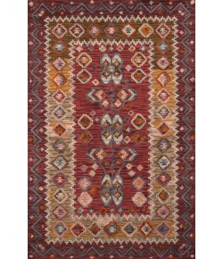 Momeni Tangier Tan-1 Red Area Rug 5 ft. X 8 ft. Rectangle