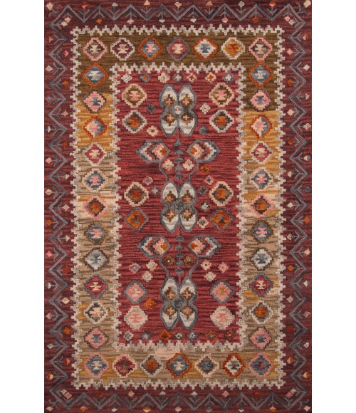 Momeni Tangier Area Rug TAN-1 Red 5' X 8'