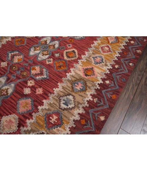 Momeni Tangier Area Rug TAN-1 Red 5' X 8'