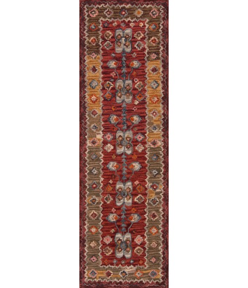 Momeni Tangier Area Rug TAN-1 Red 5' X 8'