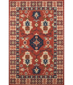 Momeni Tangier Tan-3 Red Area Rug 5 ft. X 8 ft. Rectangle