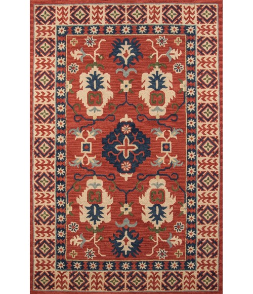 Tangier Area Rug Momeni Tangier Area Rug TAN-3 Red 5' X 8'