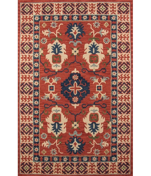 Momeni Tangier Area Rug TAN-3 Red 7'6 X 9'6