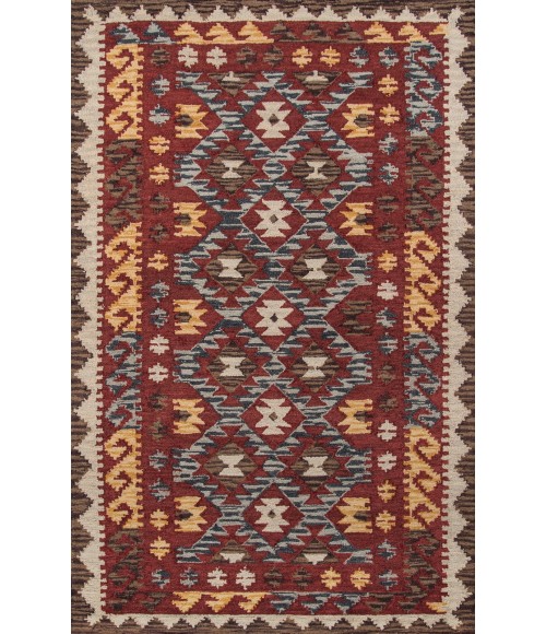 Tangier Area Rug Momeni Tangier Area Rug TAN-7 Red 3'6 X 5'6