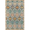 Momeni Tangier Tan17 Blue Area Rug 5 ft. X 8 ft. Rectangle