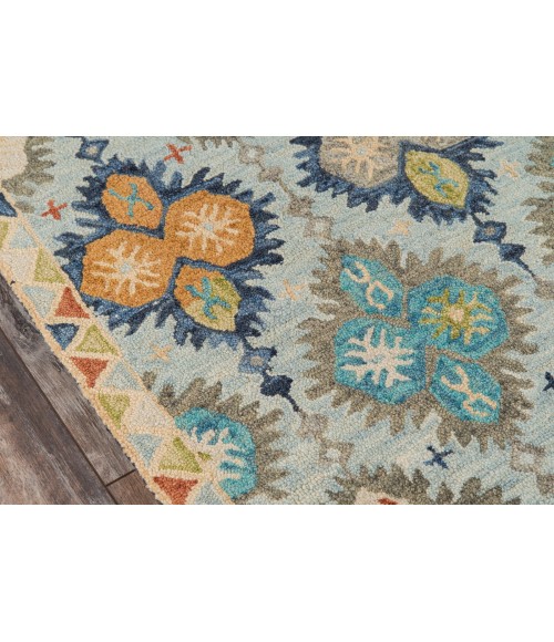 Momeni Tangier Area Rug TAN17 Blue 2'3 X 8' Runner