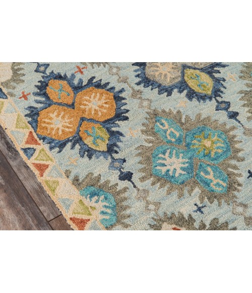 Momeni Tangier Area Rug TAN17 Blue 9'6 X 13'6