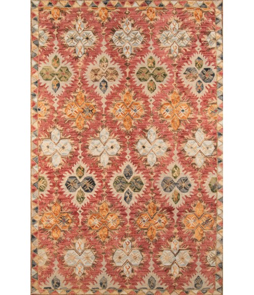 Momeni Tangier Area Rug TAN17 Red 5' X 8'