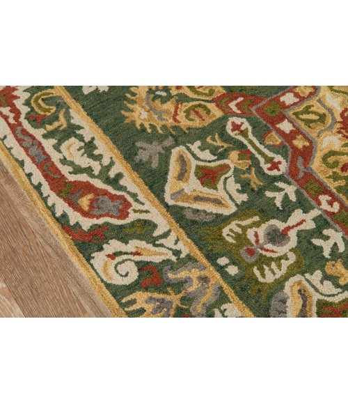Momeni Tangier Area Rug TAN25 Green 5' X 8'