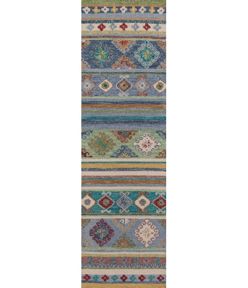 Tangier Area Rug Momeni Tangier Area Rug TAN32 Blue 2'3 X 8' Runner