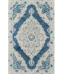 Momeni Tangier Tan36 Blue Area Rug 3 ft. 6 in. X 5 ft. 6 in. Rectangle