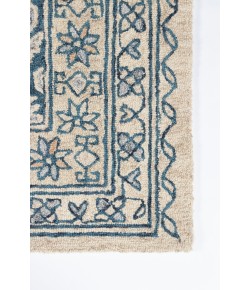 Momeni Tangier Tan38 Blue Area Rug 5 ft. X 8 ft. Rectangle