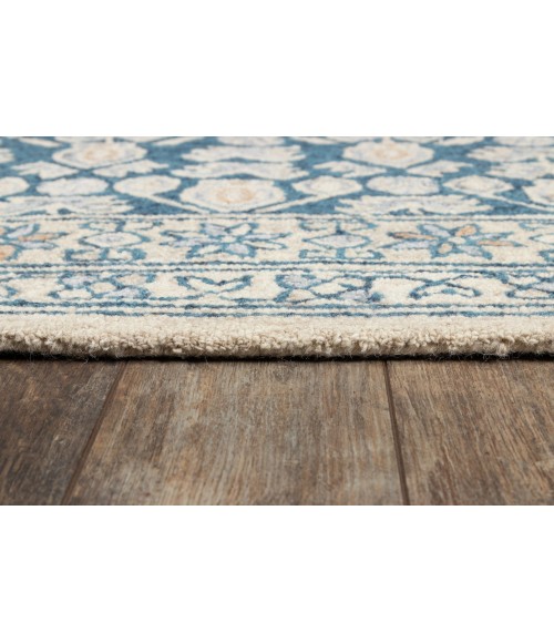Momeni Tangier Area Rug TAN38 Blue 5' X 8'