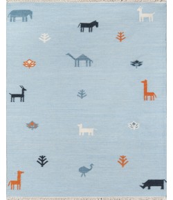 Momeni Thompson Tho-2 Blue Area Rug 7 ft. 6 in. X 9 ft. 6 in. Rectangle