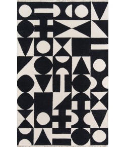 Momeni Novogratz Topanga Top-3 Black Area Rug 2 ft. X 3 ft. Rectangle