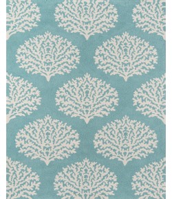 Momeni Veranda Vr-45 Aqua Area Rug 3 ft. 9 in. X 5 ft. 9 in. Rectangle