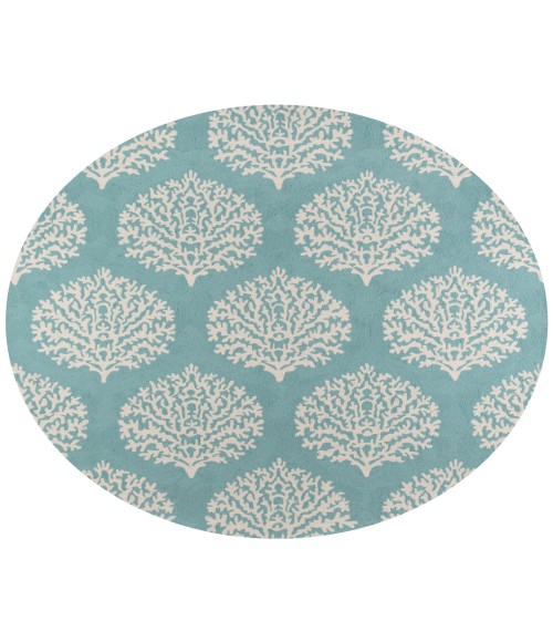 Momeni Veranda Area Rug VR-45 Aqua 8' X 10'