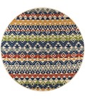 Veranda Area Rug Momeni Veranda Area Rug VR-56 Multi 9' X 9' Round