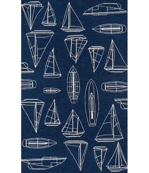 Veranda Area Rug Momeni Veranda Area Rug VR-70 Navy 9' X 9' Round