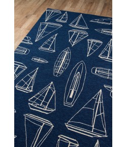 Momeni Veranda Vr-70 Navy Area Rug 9 ft. X 9 ft. Round