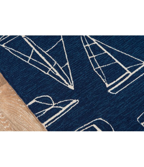 Veranda Area Rug Momeni Veranda Area Rug VR-70 Navy 9' X 9' Round