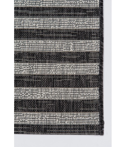 Villa Area Rug Momeni Villa Area Rug VI-07 Cavallo Charcoal 2' X 10' Runner