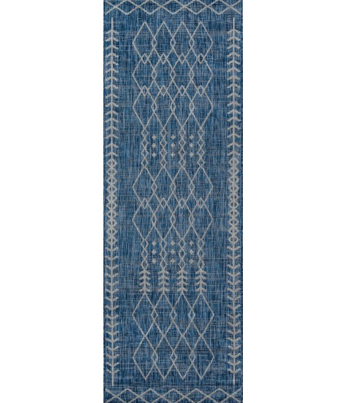 Momeni Villa Area Rug VI-08 Monaco Blue 2' X 10' Runner