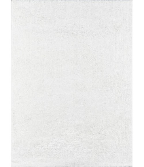 Momeni Velvet Shag Area Rug VS-01 White 7'6 X 9'6